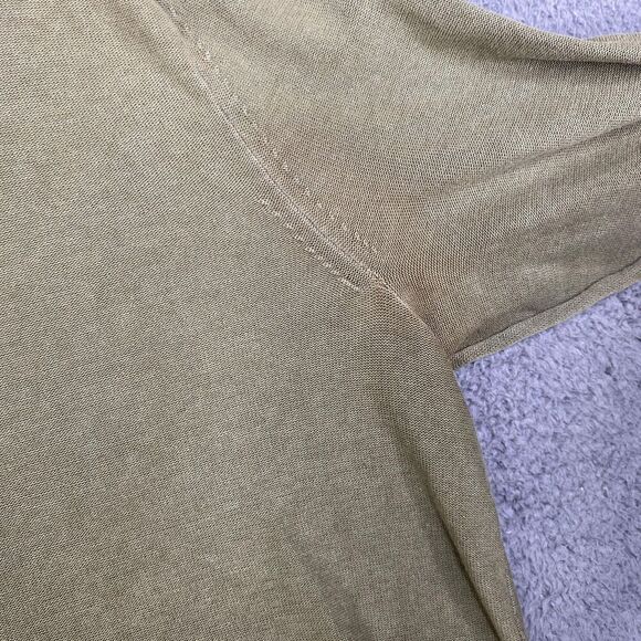 Rag & Bone Sweater Mens Large Green Long Sleeve Crewneck Pullover Cotton Casual - Picture 5 of 12